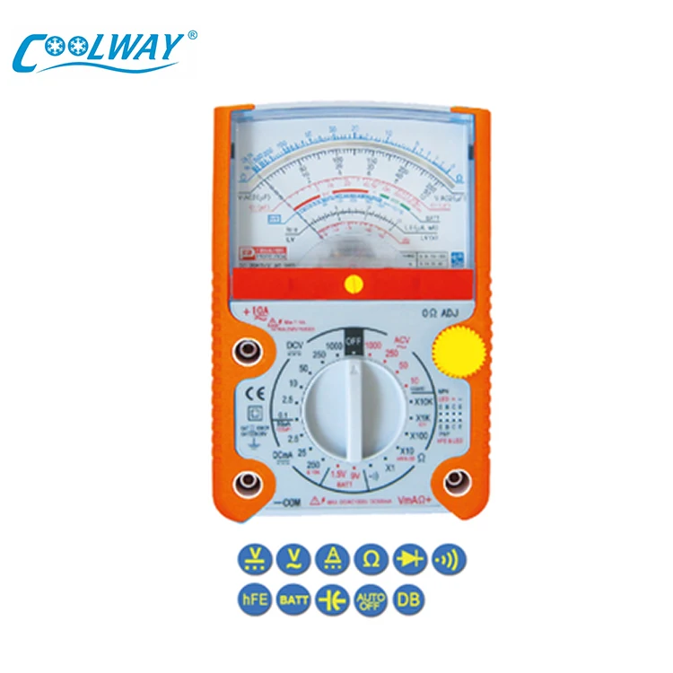 9V and 1.5V*2 Low Price Pointer Multimeter Tester Handheld Mini Manual 15 Range Analog Multimeter Tester Ac Dc 500v 10a