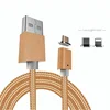 Magnetic USB cable for iPhone, easy connection with mobile phone with good quality nylon cable line