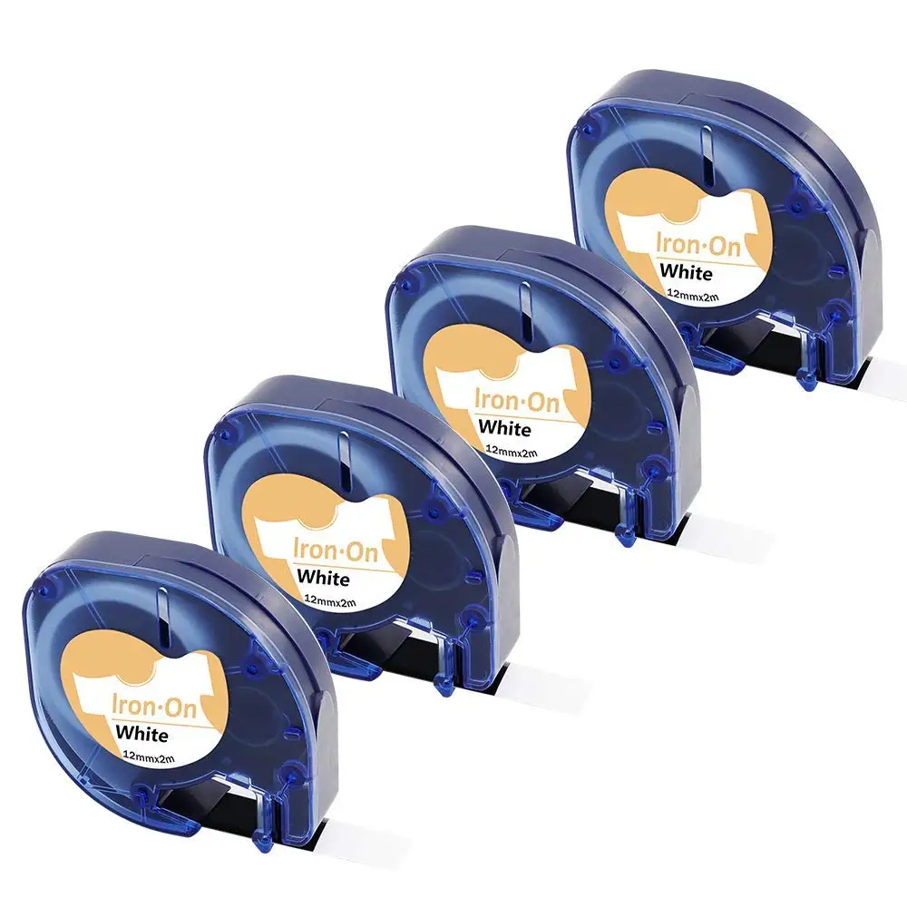 Compatible Dymo LetraTag Plastic Label Tape 12267 S0721530 3 Pack Black