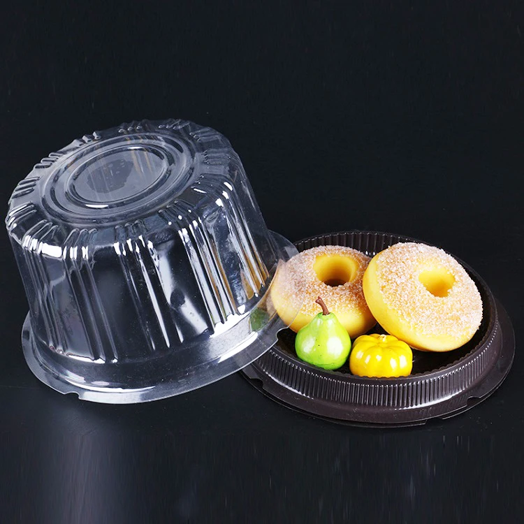 Wholesale Disposable Clear Plastic Packaging Round Cake Box Buy High
