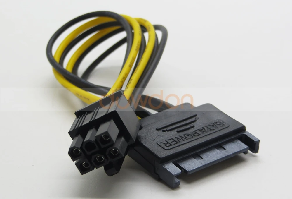 15pin Sata Power 6pin Pcie Pcie Pci Express Data Cable For Video Card