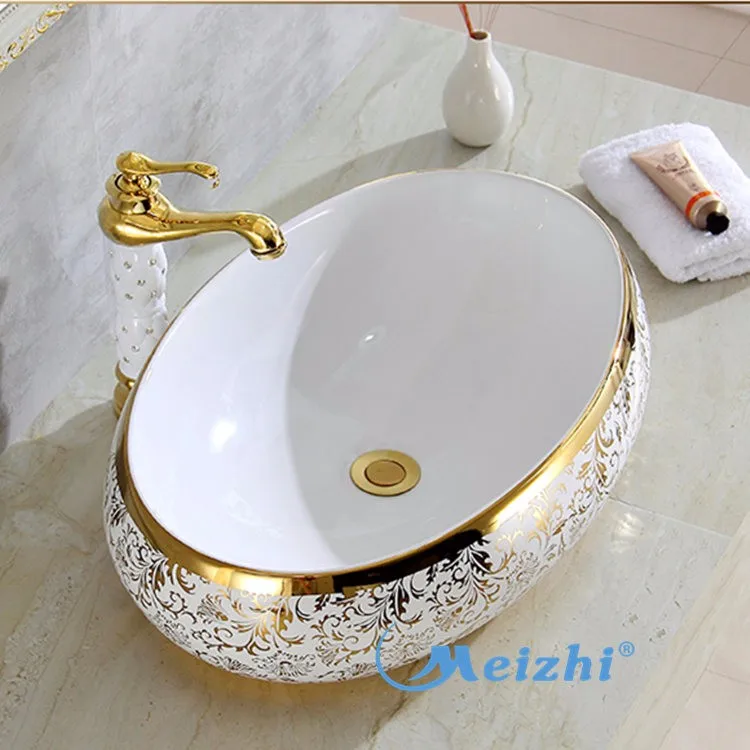 Middle east prefab bathroom beauty type oval basin