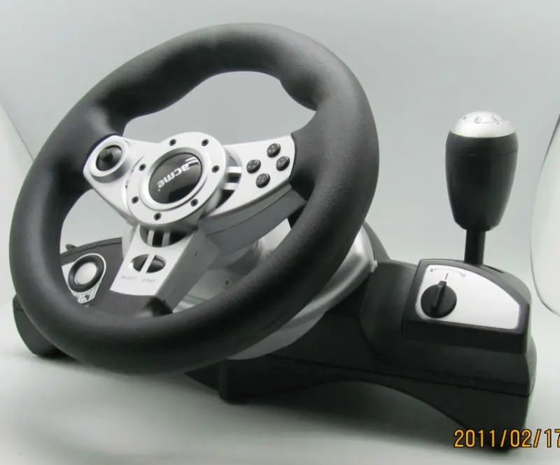 Gaming Racing Wheel With Foot Pedal For Pc (direct-x & X-input) /ps3 /xbox One - Buy Xbox 360 Wireless Racing Wheel,Ps3 Game Racing Wheel,Game Car