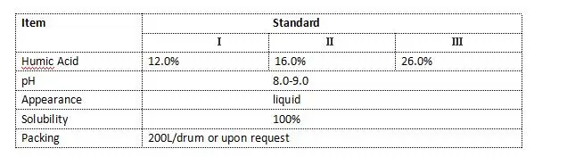 Organic certified Liquid Humic Acid from Leonardite
