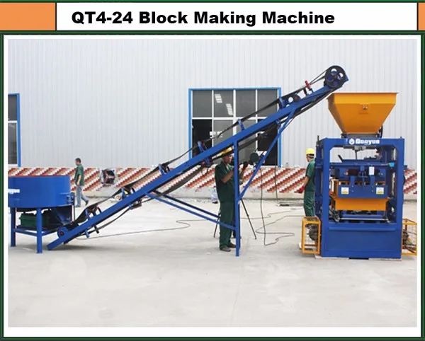 solid portable brick making machine qt4-24 dongyue machinery group