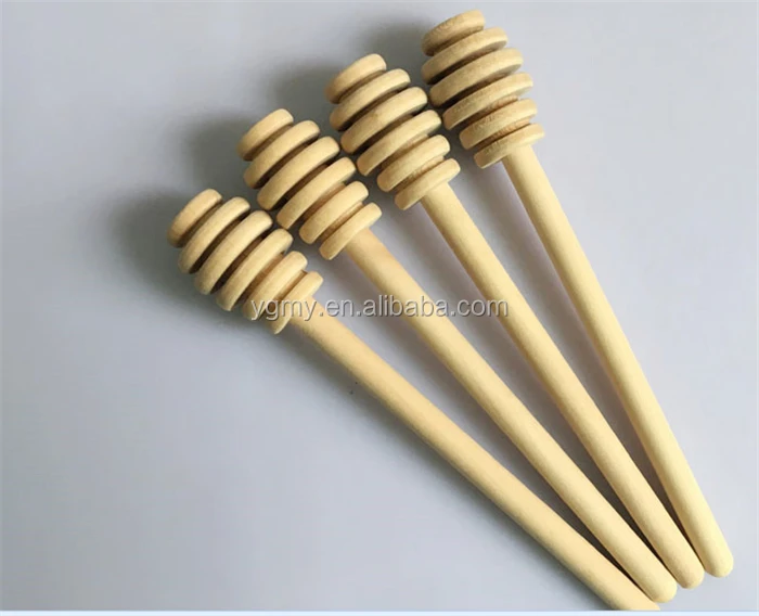 Mini Wooden Honey Stick Honey Spoon / Dipper