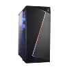 pc gaming atx full tower desktop with lcd acrylic computer case