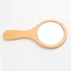 Hot selling mini Handheld wooden comb mirror
