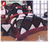 patchwork alpaca faux fur bedspread