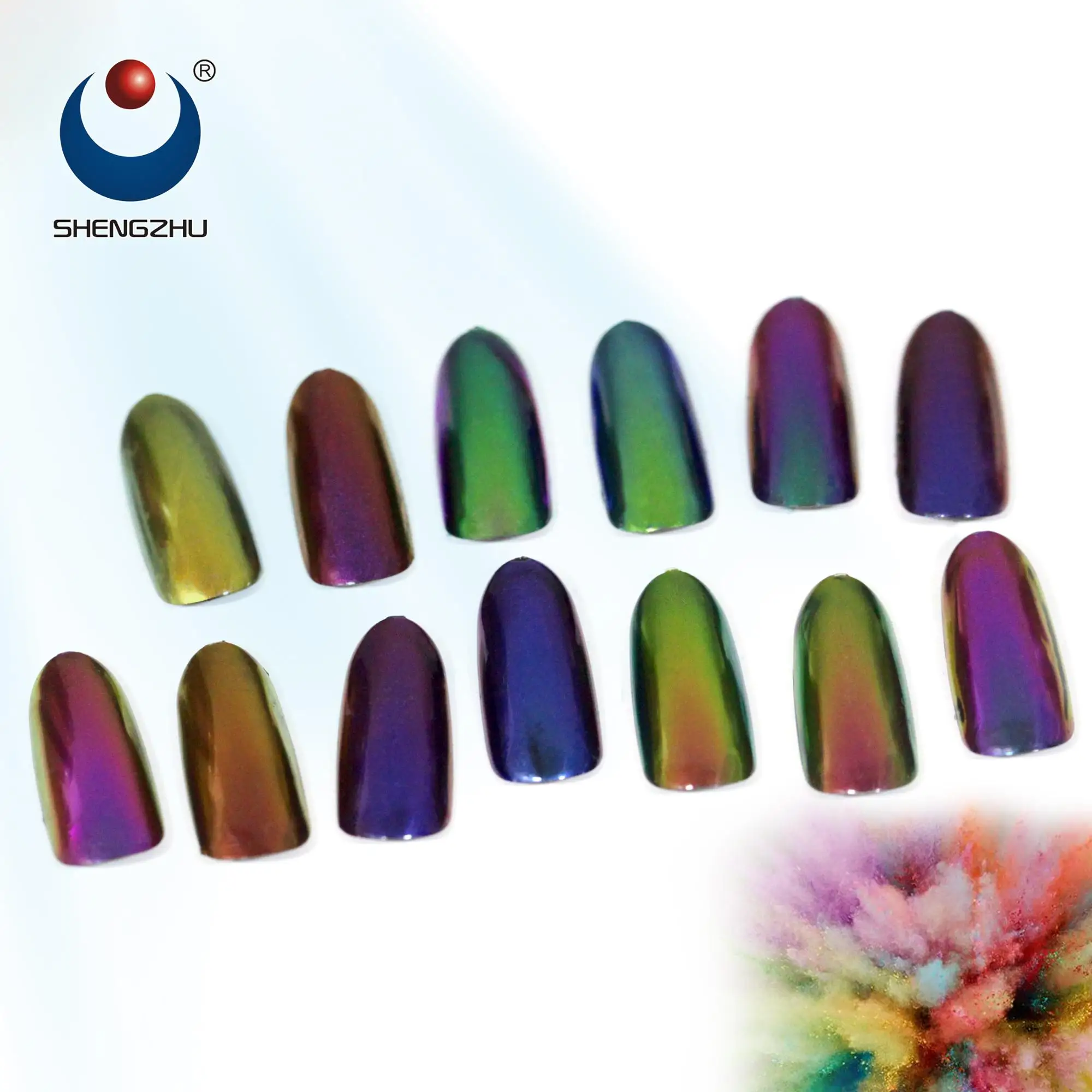 Make Chameleon Nail Polish x10 Ultra Fast Color Changing Pearl Pigment Acrylic 