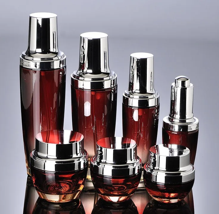 Luxury Black Glass Serum Bottle With Dropper/pump,100ml 120ml Cosmetic