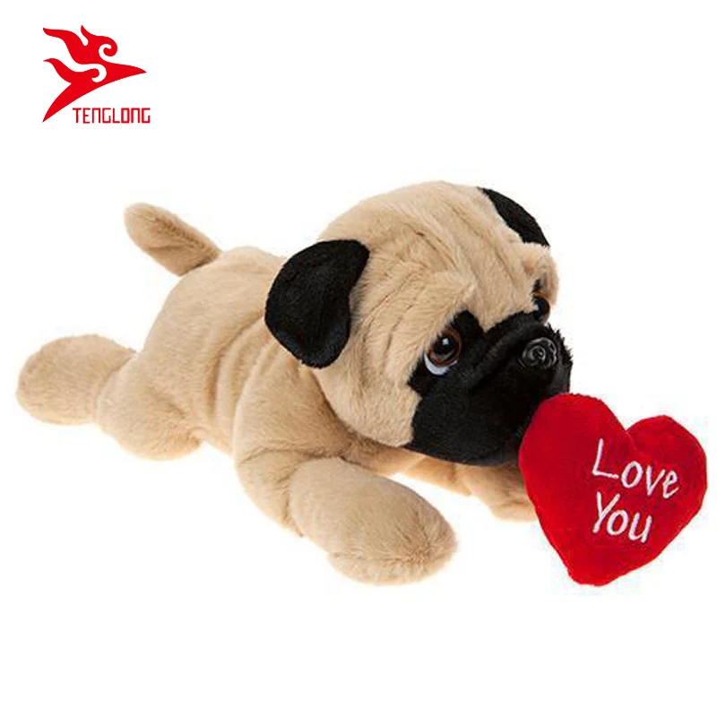 pug valentines teddy