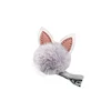 Fancy Girls Kids Rabbit Cat Ears Pin Pom Pom Ball Hairpins Hoop Hair Clips