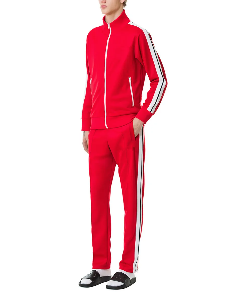 2019 Custom Active Outdoor Wear Fashion Jogging 2 Piece Plain Side