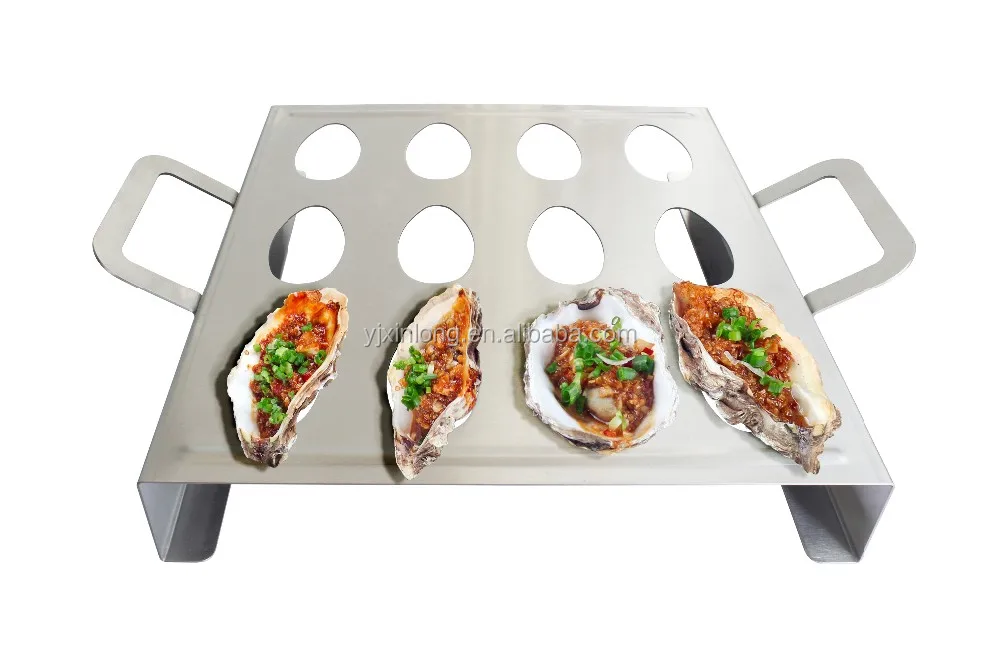 Stainless Steel Bbq Oyster Grill Rack Buy Oval Holes Oyster Rack