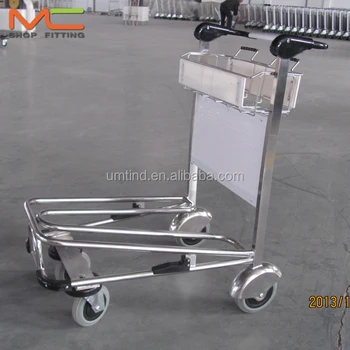 stainless steel luggage trolley