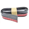 Auto tuning car rubber side skirts protector strips, carbon lip rubber strips