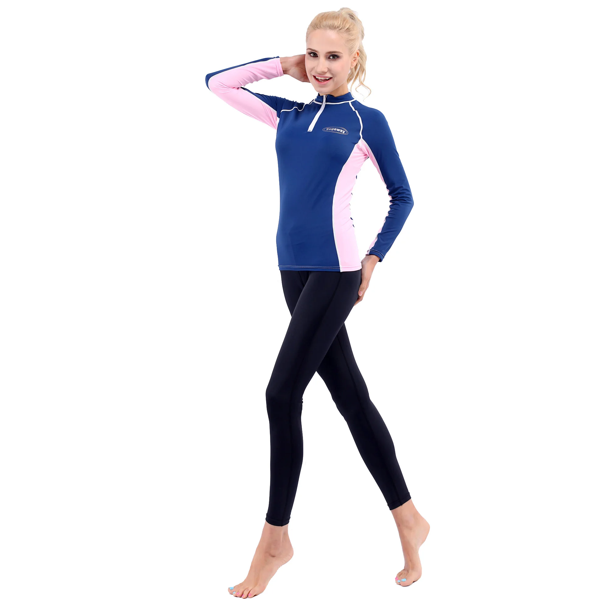 Women's Long Nylon Beautiful Lycra Rash Guard Buy Women's Colorful