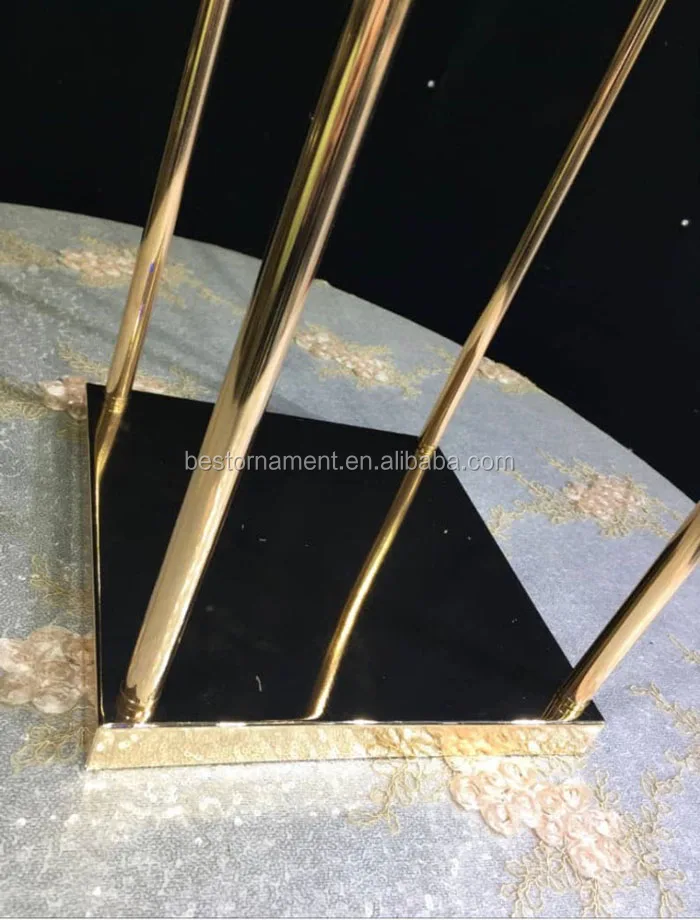 tall metal flower stand centerpiece
