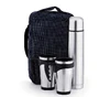 Stainless Steel Two Coffee Mugs 420ml One Thermos 1000ml Bottle For Christmas Gift
