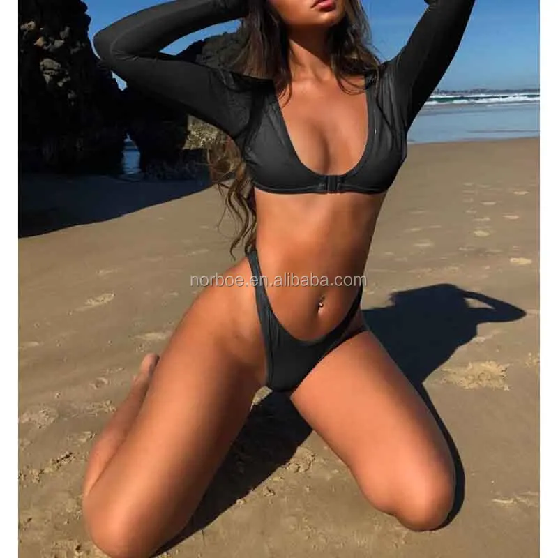 2024 African Swimwear Two Piece Long Sleeve Bikini Sportswear Women Top   HTB17QuMK9rqK1RjSZK9q6xyypXar 