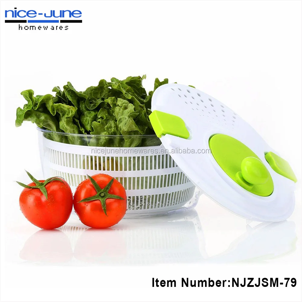 Blue Vegetable Dehydrator, Manual Salad Spinner, Kitchen Utensils, Large  Capacity, Multifunctional Drain Basket, Hand-cranked Dewatering Device