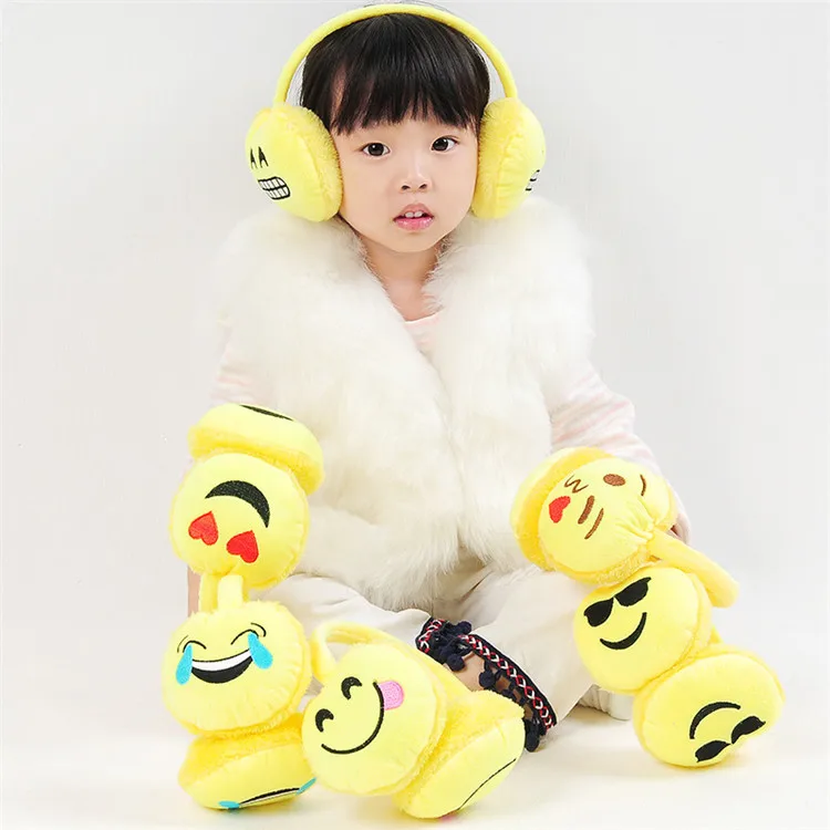 Fashion Emoticon Ear Warmer Adjustable Earlap Funny Emoji Ear Muffs