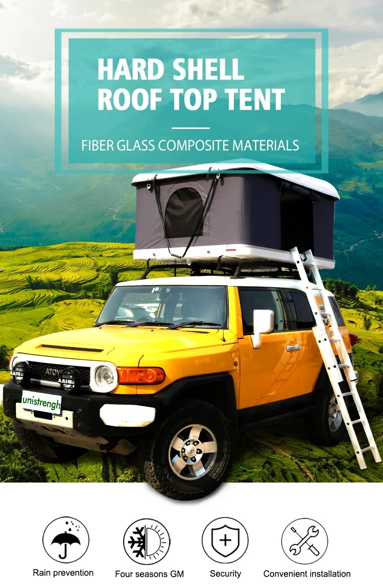 Hard Shell 23persons Off Road Roof Top Tent 4x4 Hard Shell Roof Top