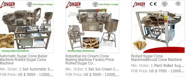 Commercial Pizza Cone Maker Ice Cream Wafer Cone Machine For Sale