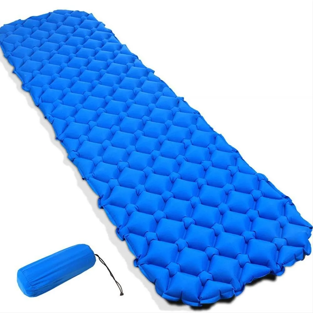 Ultralight Camping Air Pad Tpu Nylon Sleeping Pad Backpacking Outdoor Hiking Inflatable Air Mat