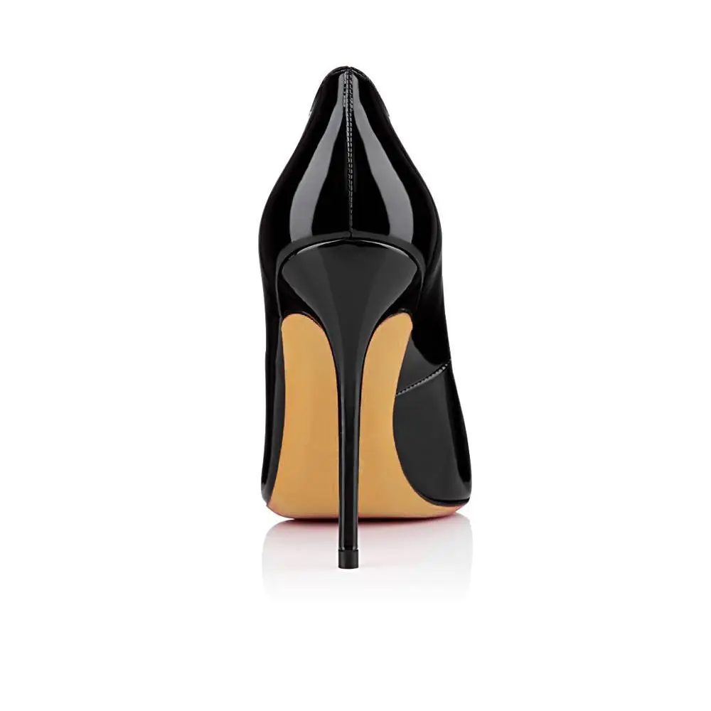 Latest New Design Fashion Women Pointed Toes Patent Upper Stilettos ...