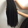 20 inch Afro Twist Kinky Marley Box Braiding Crochet Hair Bulk / Synthetic Marley Braids Curly Hair