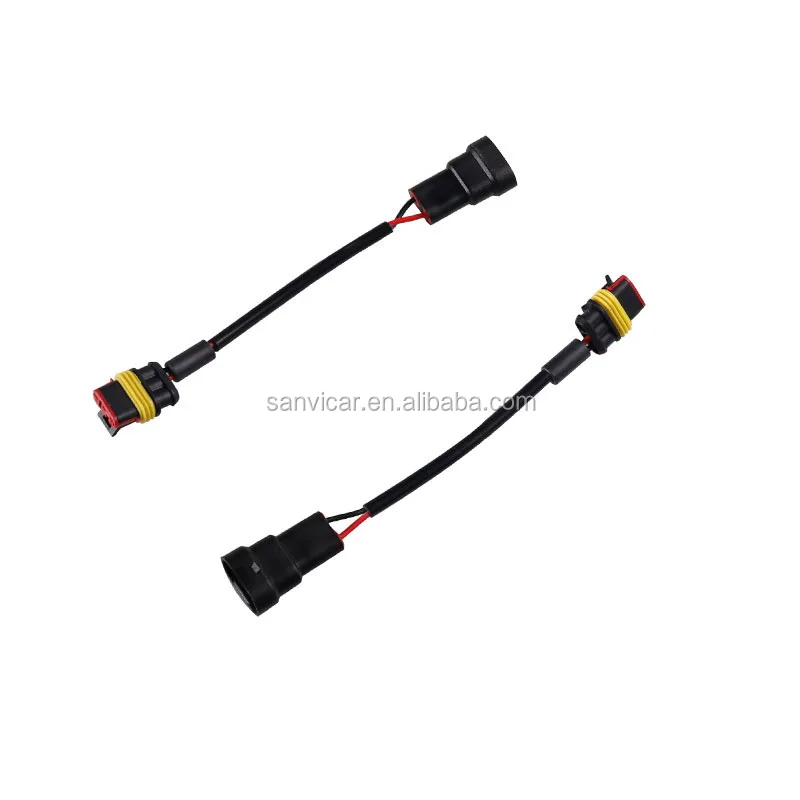 Sanvi High Quality Hid Ballast Adapter Cable With Ceramic Ring Plug