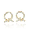 Jewelry Gold Plated Women Stud Gold Plated Knot Earring Korea