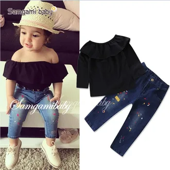 children jeans and top