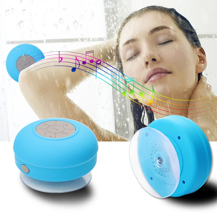 High Quality Wireless/waterproof Bluetooth Shower Speaker With Builtin Mic For Bathroom,Pool