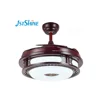Modern style retractable blades AC motor 42 inch air electric ceiling fan with LED light