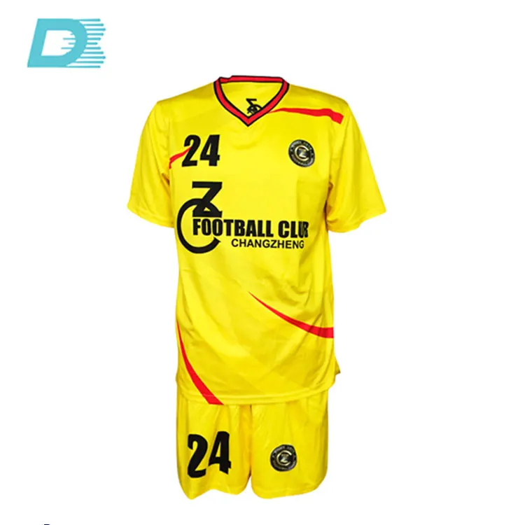 China National Team Football Soccer Jersey Red And Yellow For ...