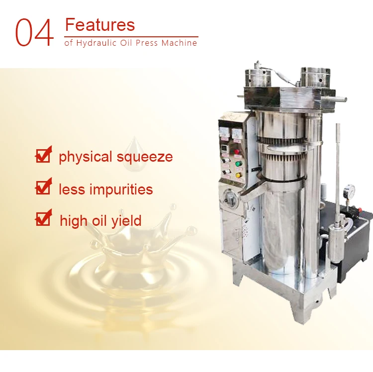 hydraulic sesame oil press machine cold press hydraulic oil press machine