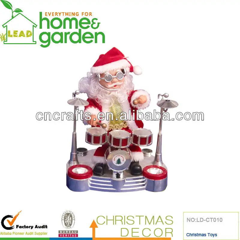 8 christmas toy santa claus playing drums with dynamic music 3xaa buy santa claus santa claus palying drum christmas ornament product on alibaba com christmas toy santa claus playing drums