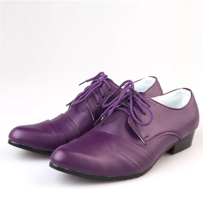 purple wedding shoes for bride