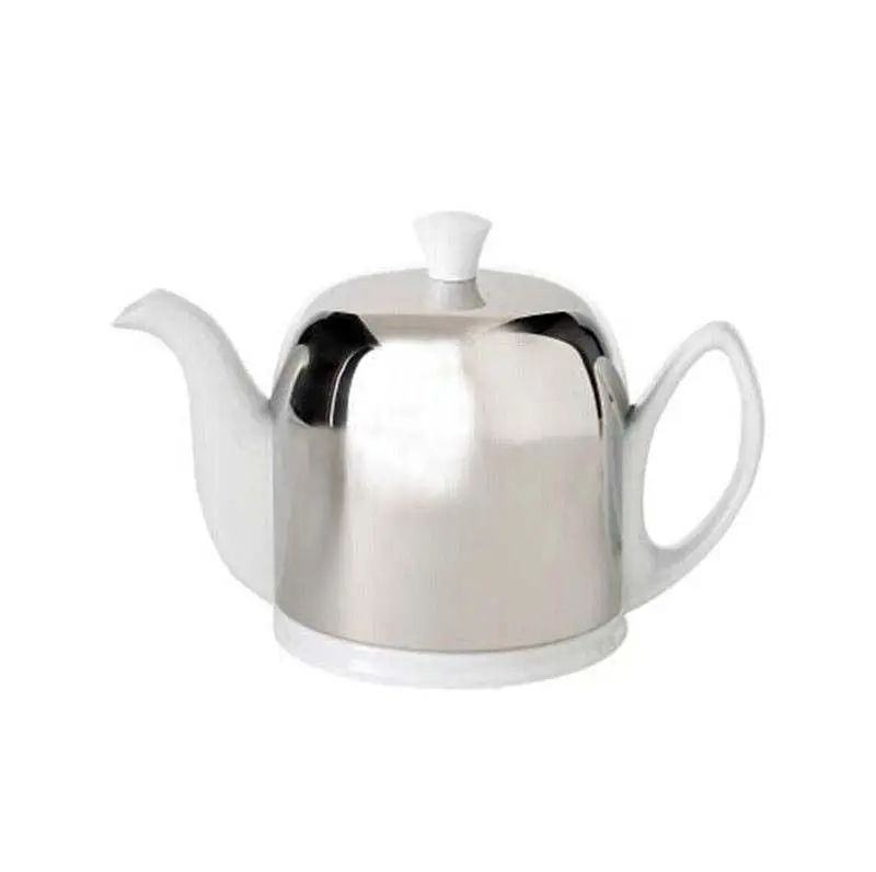 White Black Thermal Insulation Porcelain Ceramic Teapot With Cosy Cover