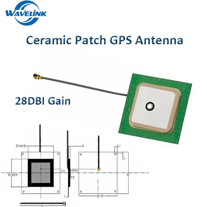 25*25*4mm 28dbi Internal Gps Antenna With Sma Fakra Mmcx Ipex Connector Gps Antenna Buy 25*25