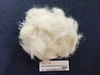 Carpet sheep wool waste fiber 35 mic, 40-50mm length, natural white color