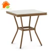 Beer Dining Furniture Patio Glass Cover Garden Metal Coffee Table
