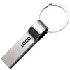 Steel Mini Usb Flash Pen Drive 64Gb 32Gb 16Gb Usb 3.0 Waterproof Metal Key Chain Keyring 128Gb Silver Pendrive Memory Disk