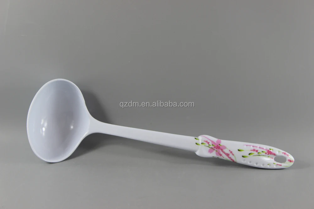 White 100% Melamine Soup Ladle