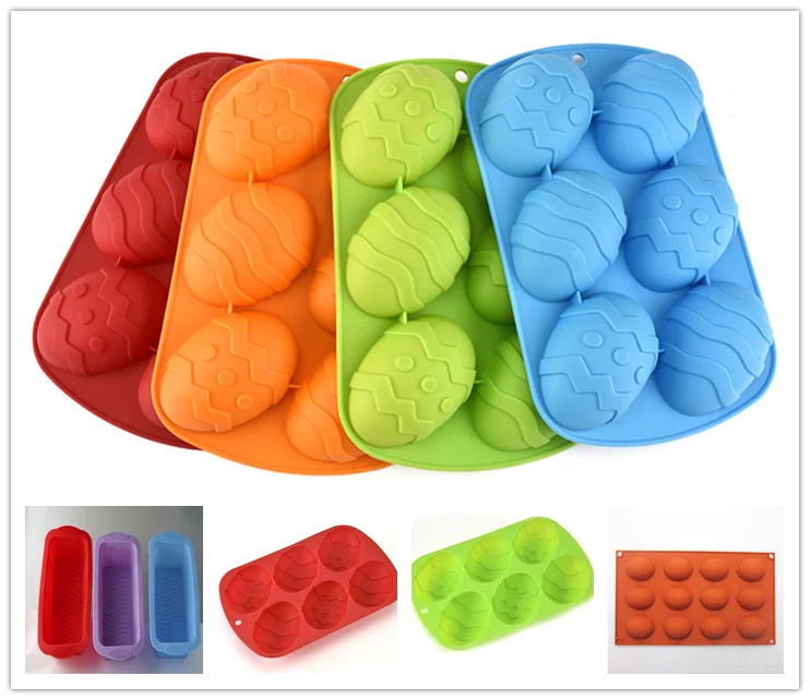 Cm02 Easter Egg 3d Custom Muffin Pan Silicone Rubber Baking Tray