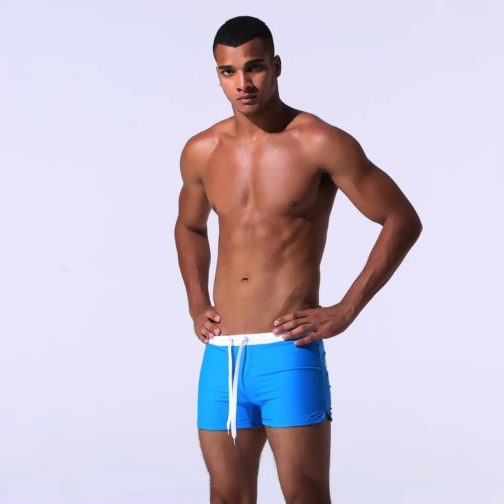 Polyester Spandex Blend Summer Mens Super Short Plain Shorts Sexy ...