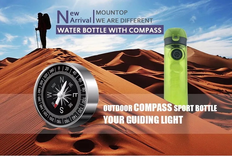 new inventions in china 2024 empty plastic sport water bottle with compass